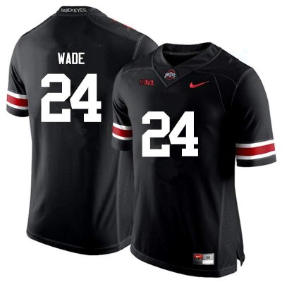 Men's Ohio State Buckeyes #24 Shaun Wade Black Nike NCAA College Football Jersey OG QDY1244RA